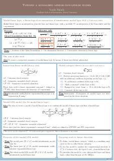 modalized linear-non-linear model